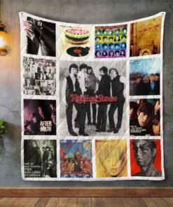 The Rolling Stones Album Covers Quilt Blanket