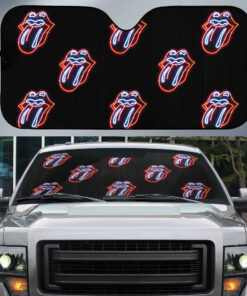 The Rolling Stones Big Tongue Neon Auto Sun Shade
