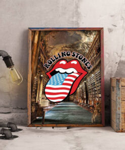 The Rolling Stones Library Museum Framed Canvas