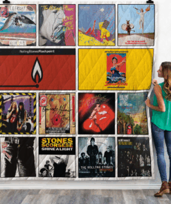 The Rolling Stones Live Albums Quilt Blanket