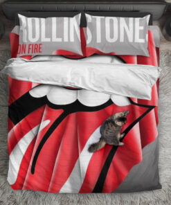 The Rolling Stones Merch 14 On Fire Dusseldorf Bedding Set