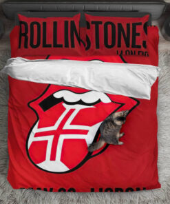 The Rolling Stones Merch 14 On Fire Lisbon Bedding Set