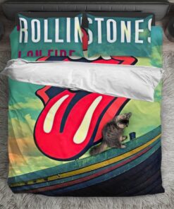 The Rolling Stones Merch 14 On Fire Roskilde Bedding Set