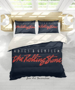 The Rolling Stones Merch 3D BAND THE ROLLING STONES QUILT COVER SET BEDDING SET PILLOWCASES 19