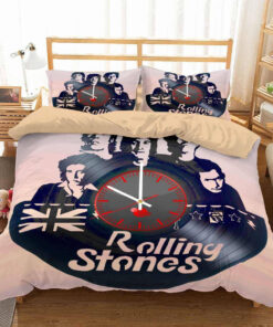 The Rolling Stones Merch 3D CUSTOMIZE THE ROLLING STONES BAND BEDDING SET DUVET COVER SET BEDROOM SET BEDLINEN