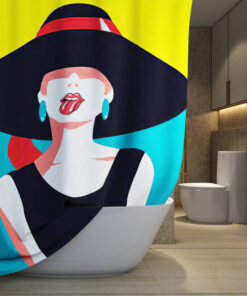 The Rolling Stones Merch A Girl Art Shower Curtain, Extra Long 71 Inch