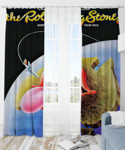 The Rolling Stones Merch Australia 1973 Window Curtain