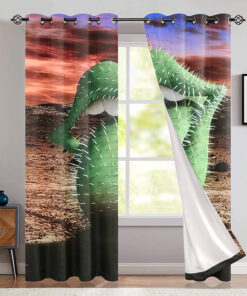 The Rolling Stones Merch Cactus Logo Window Curtain