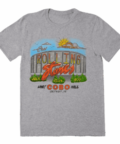 The Rolling Stones Merch Detroit '72 Tour T-Shirt
