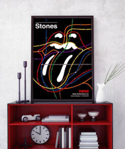 The Rolling Stones Merch East Rutherford Museum Framed Canvas