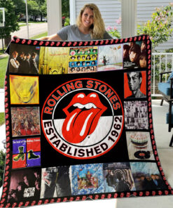 The Rolling Stones Merch Established 1962 Quilt Blanket
