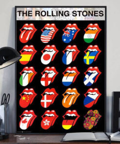 The Rolling Stones Merch Flags Museum Framed Canvas