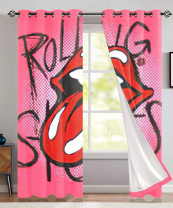 The Rolling Stones Merch Graffiti Window Curtain