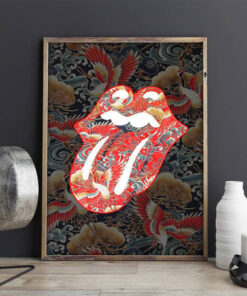 The Rolling Stones Merch Japan Pattern Museum Framed Canvas