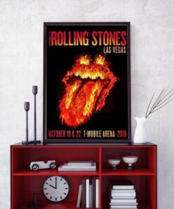 The Rolling Stones Merch Las Vegas 2016 Museum Framed Canvas