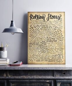 The Rolling Stones Merch Letter Museum Framed Canvas