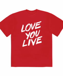 The Rolling Stones Merch Love You Live Red T-Shirt