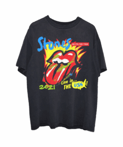 The Rolling Stones Merch No Filter 2021 Parking Lot Black T-Shirt