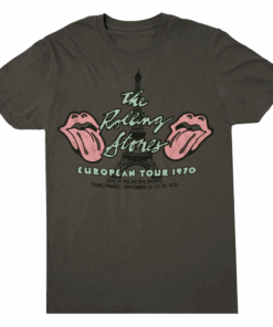 The Rolling Stones Merch Paris '70 European Tour T-Shirt