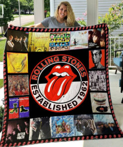 The Rolling Stones Merch Premium Quilt Blanket 002