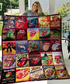The Rolling Stones Merch Premium Quilt Blanket 003