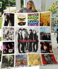 The Rolling Stones Merch Premium Quilt Blanket 004