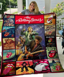 The Rolling Stones Merch Premium Quilt Blanket 007