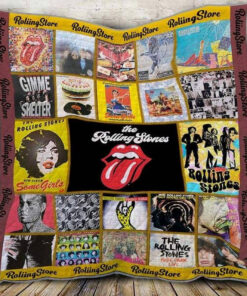 The Rolling Stones Merch Premium Quilt Blanket