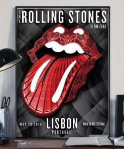 The Rolling Stones Merch Rock in Rio Festival Museum Framed Canvas
