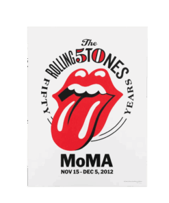 The Rolling Stones Merch Rolling Stones 50th Anniversary MoMA Event Poster