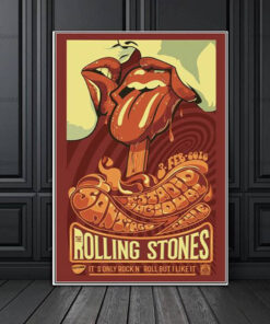 The Rolling Stones Merch Santiago RocknRoll 2016 Museum Framed Canvas