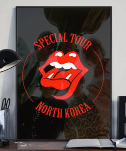 The Rolling Stones Merch Special Tour North Korea Framed Canvas