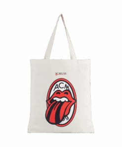 The Rolling Stones Merch Stones x AC Milan Tote Bag