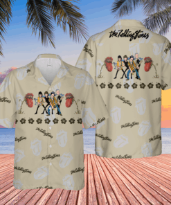 The Rolling Stones Rock 'n Roll Band Hawaiian Shirt