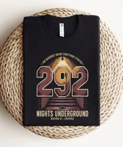 292 Nights Underground — Liverpool Rock Heritage Tee — Design II