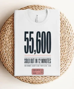 55,600 — Shea Stadium August 15 1965 — Concert Heritage Tee — Design II
