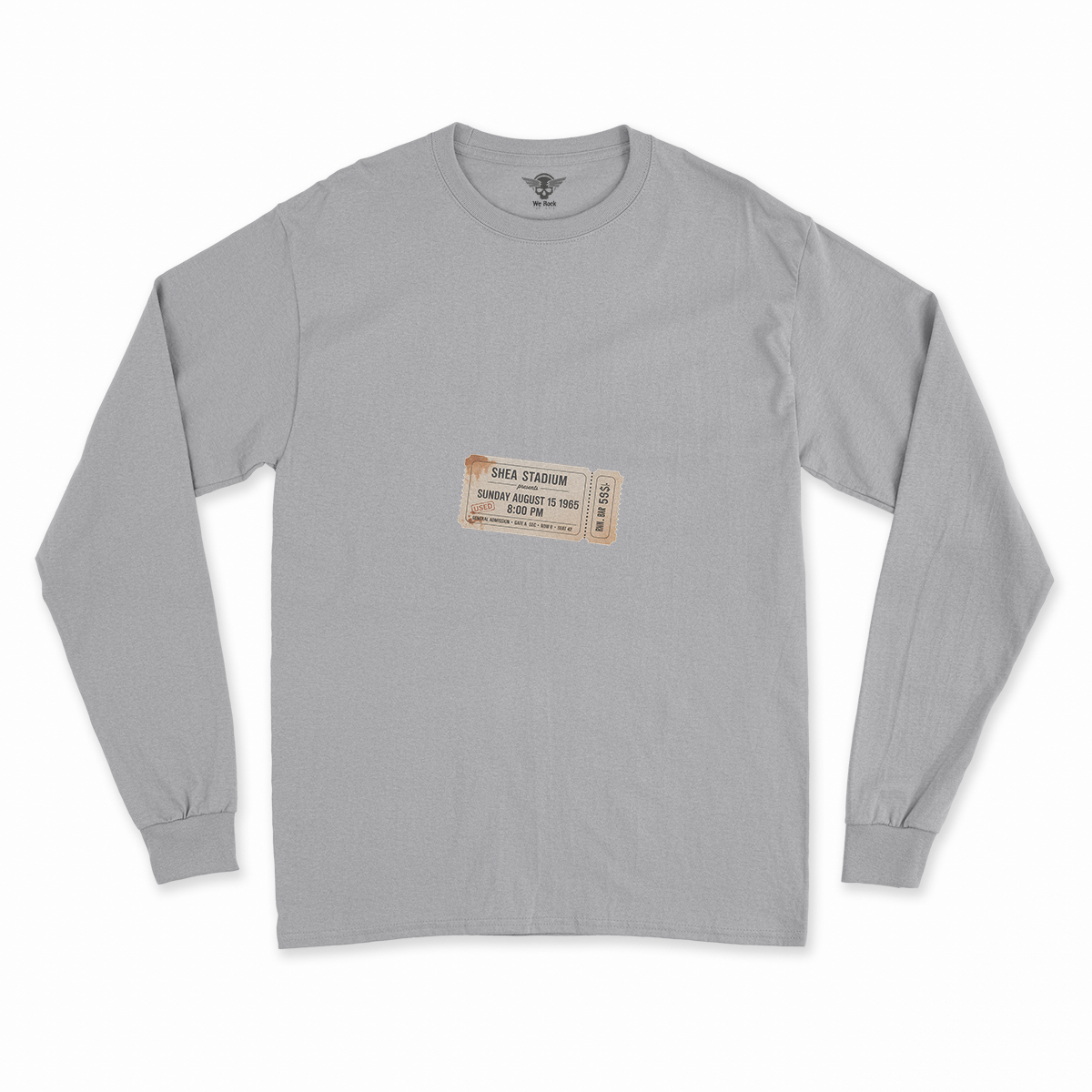 55,600 — Shea Stadium August 15 1965 — Concert Heritage Tee — Design III