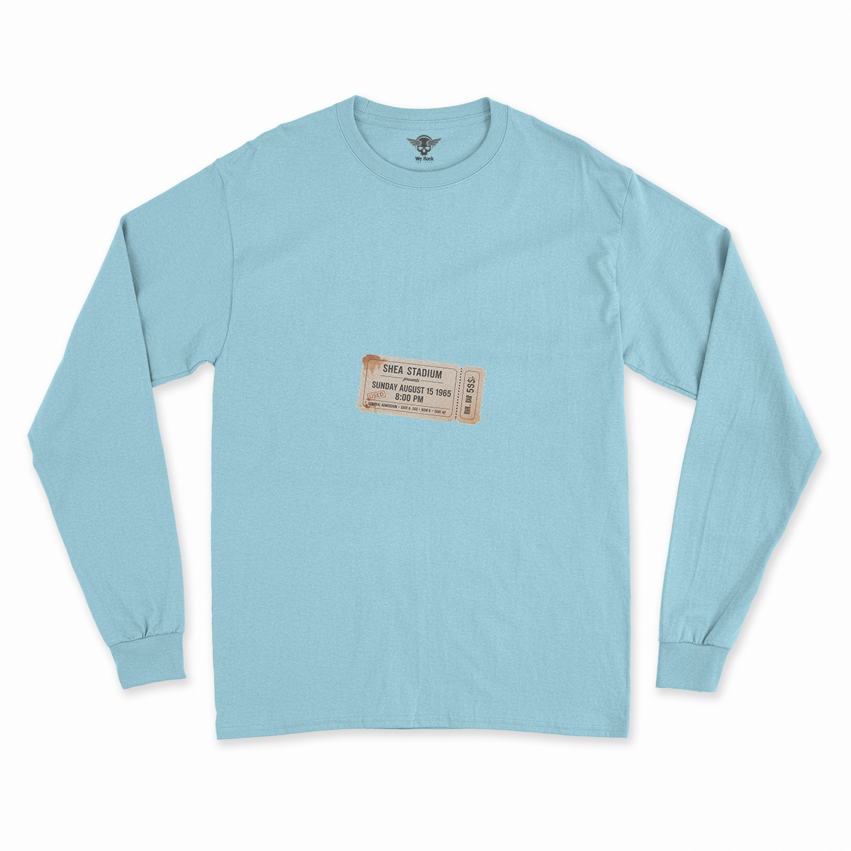 55,600 — Shea Stadium August 15 1965 — Concert Heritage Tee — Design III