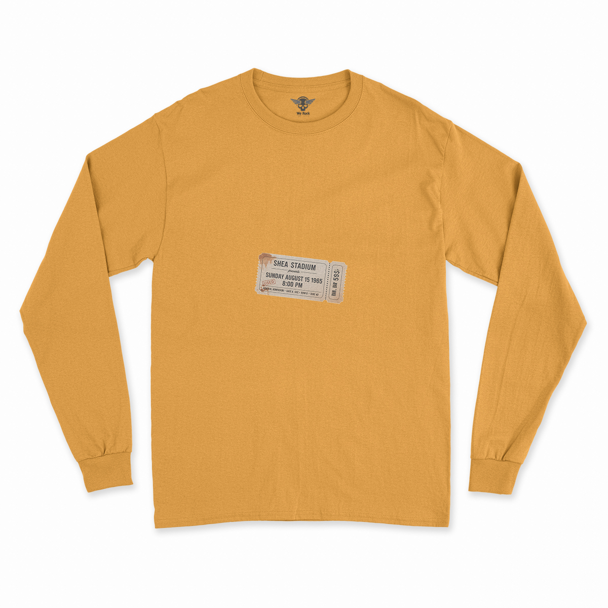 55,600 — Shea Stadium August 15 1965 — Concert Heritage Tee — Design III