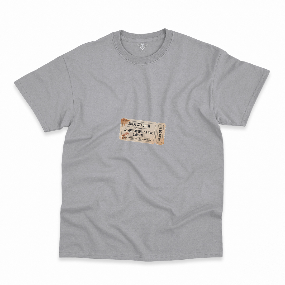 55,600 — Shea Stadium August 15 1965 — Concert Heritage Tee — Design III