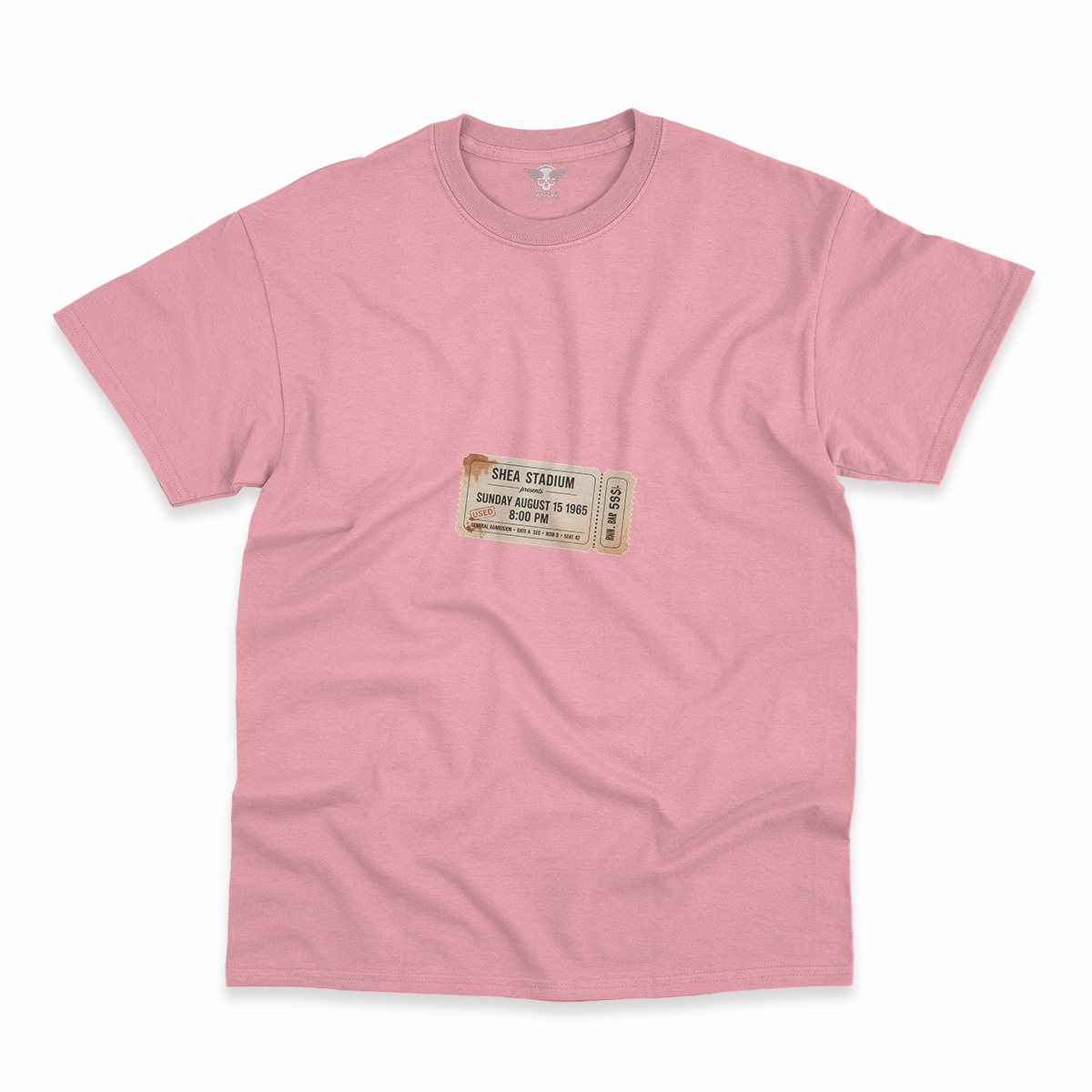 55,600 — Shea Stadium August 15 1965 — Concert Heritage Tee — Design III