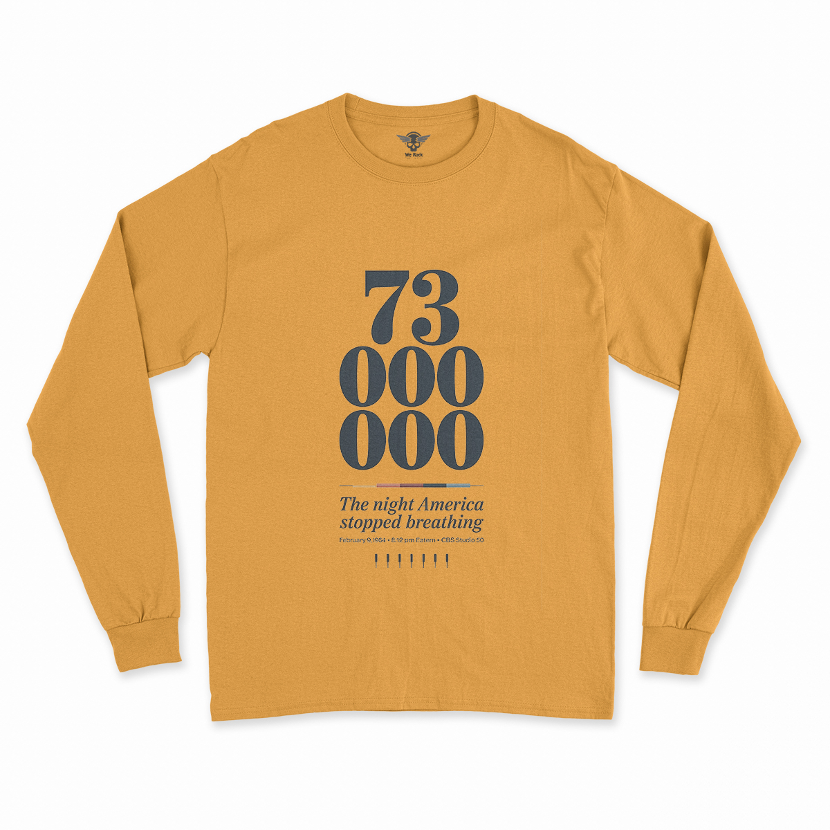 73 Million — The Night America Stopped Breathing — Vintage Rock Tee — Design I