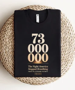 73 Million — The Night America Stopped Breathing — Vintage Rock Tee — Design I