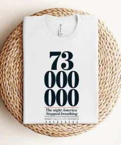 73 Million — The Night America Stopped Breathing — Vintage Rock Tee — Design II