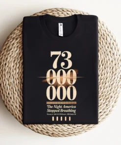 73 Million — The Night America Stopped Breathing — Vintage Rock Tee — Design II