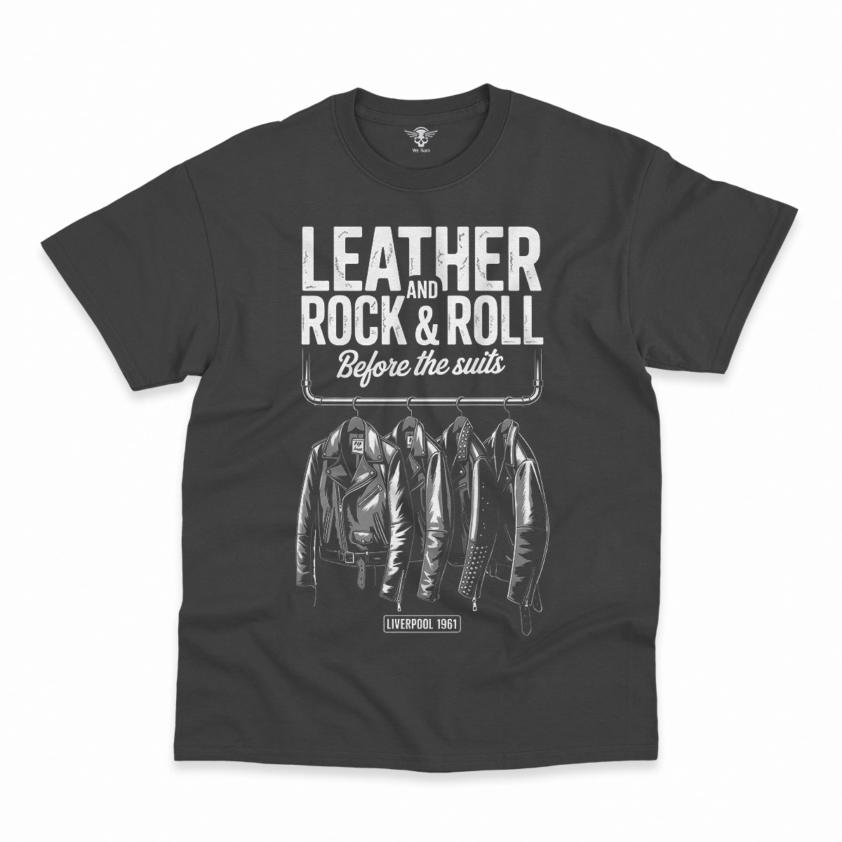 Before the Suits — Liverpool 1961 Leather Rock Tee — Design I
