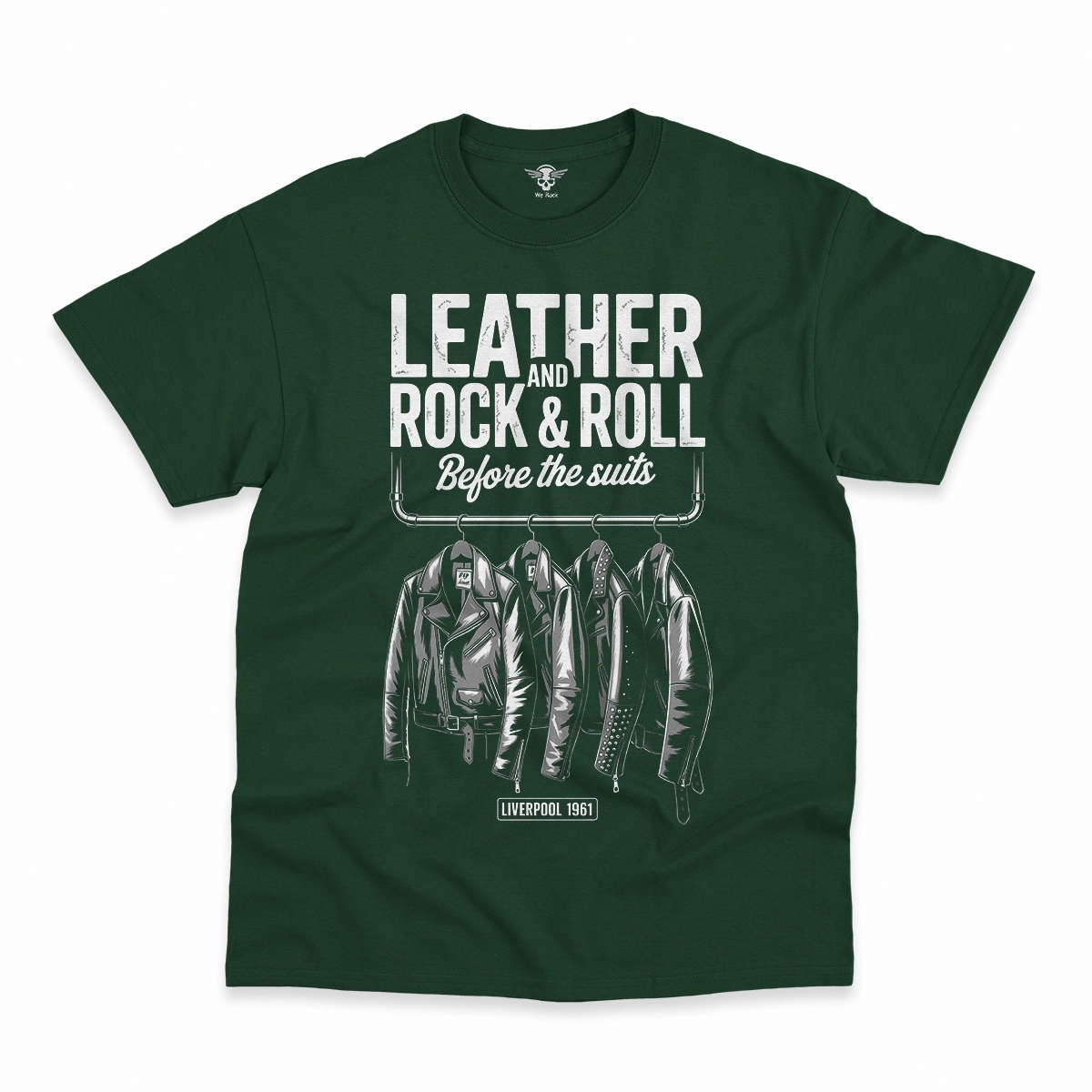 Before the Suits — Liverpool 1961 Leather Rock Tee — Design I