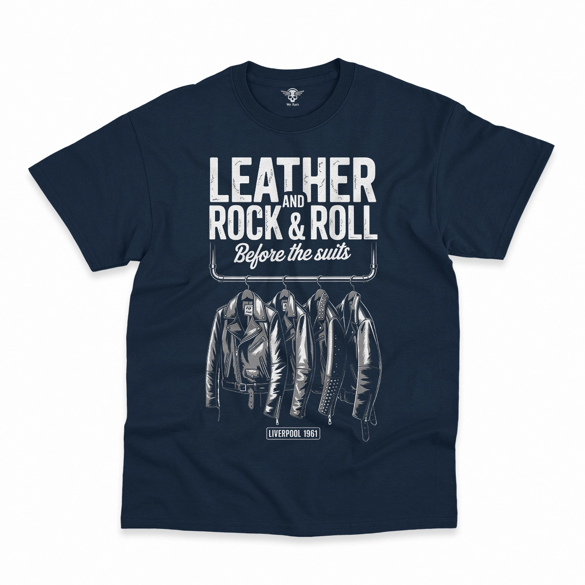 Before the Suits — Liverpool 1961 Leather Rock Tee — Design I