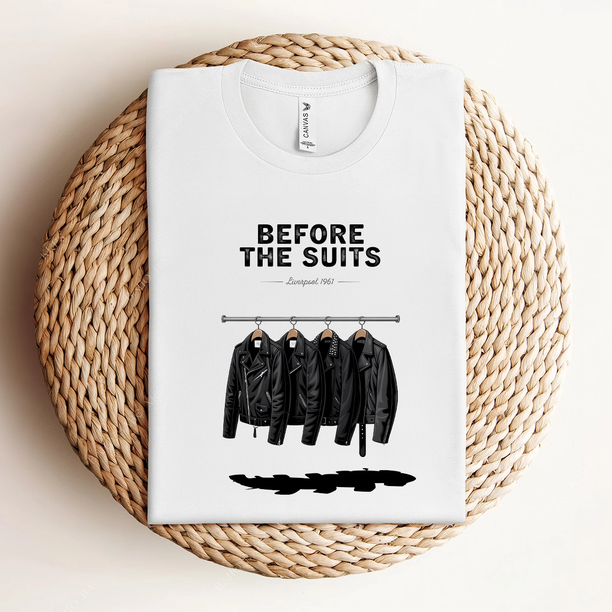 Before the Suits — Liverpool 1961 Leather Rock Tee — Design I