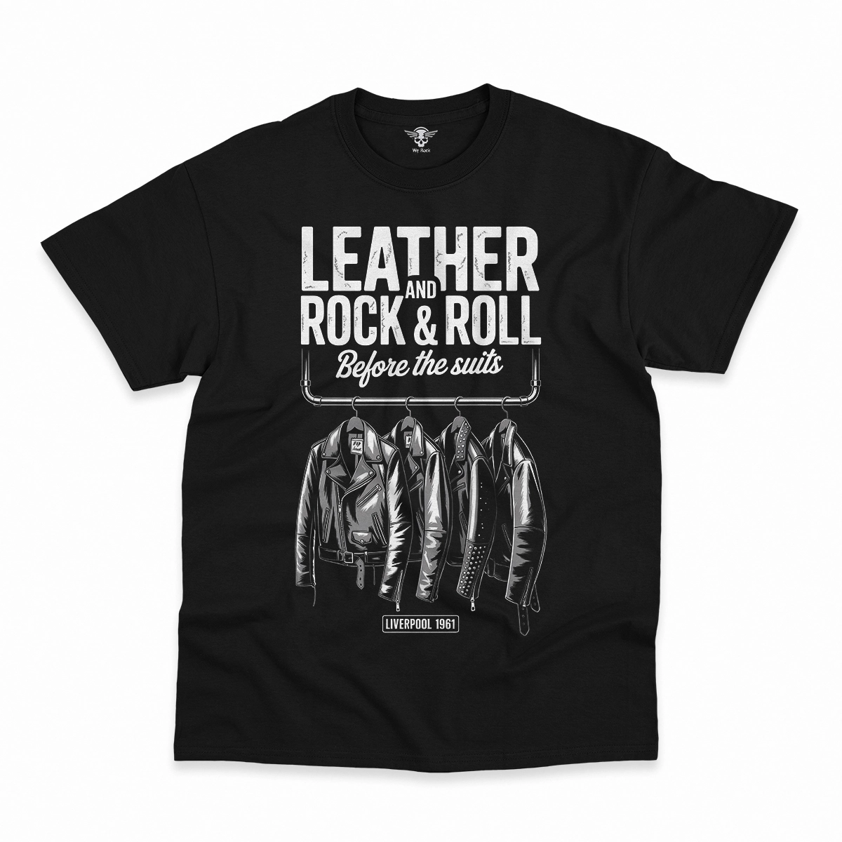 Before the Suits — Liverpool 1961 Leather Rock Tee — Design I